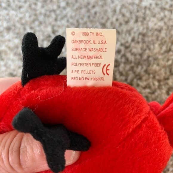 TY Beanie Baby "Mac" The Cardinal Rare w/3 Errors - Picture 9 of 9